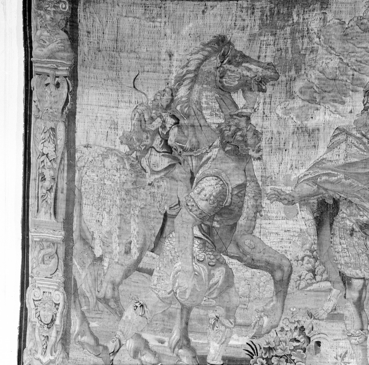 Muzeum Narodowe - Tapiseria. "Scypion Afrykański przyjmujący hołd Kartagińczyków". ok. 1630 rok. Autor Jakub Geubels Młodszy. Detale., skan 1
