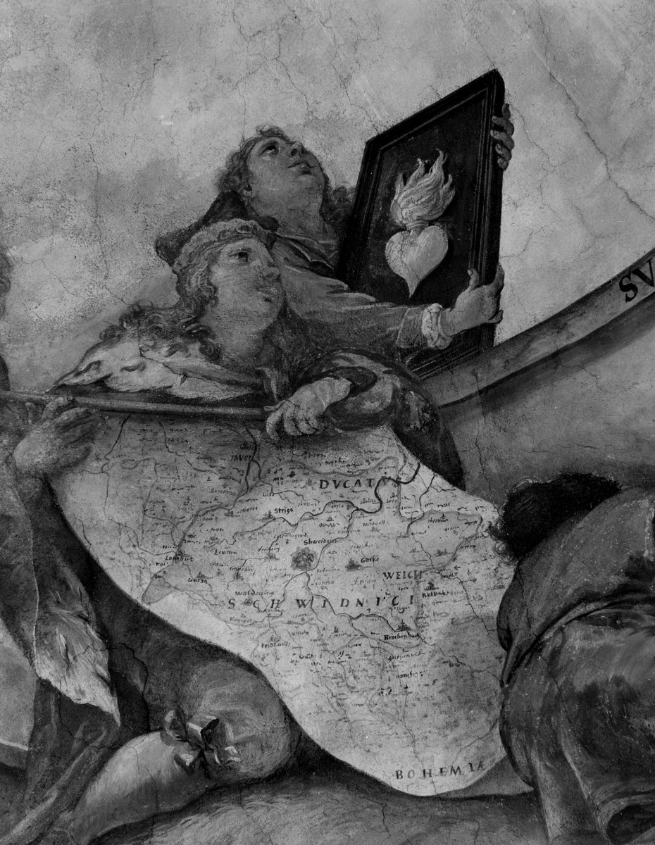 katedra św. Stanisława i św. Wacława - kaplica Matki Bożej Świdnickiej (kaplica rzeźników), fragment obrazu, skan 1