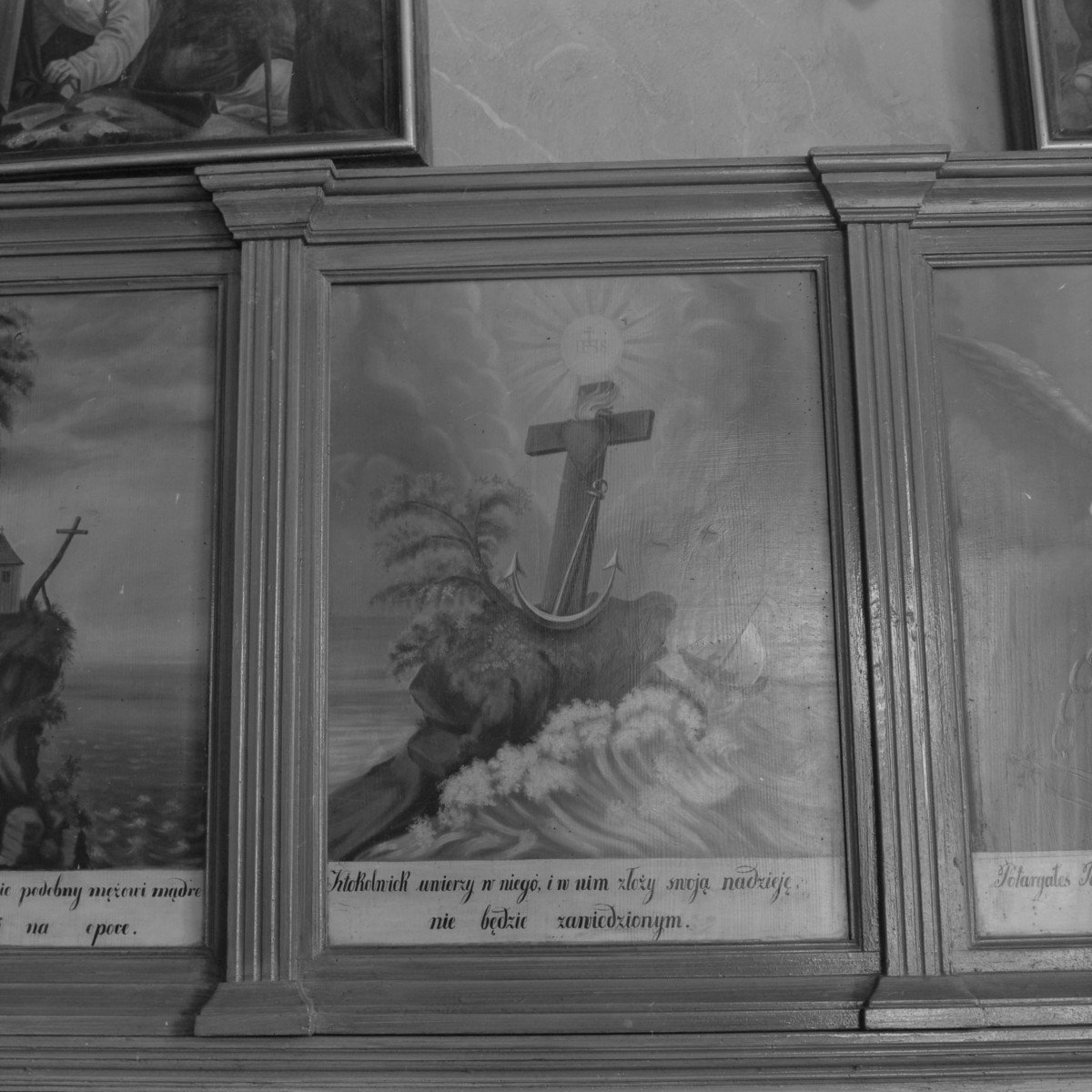 klasztor ss. Mniszek Benedyktynek - kościół pw. Najświętszej Maryi Panny i św. Wojciecha - wnętrze - obraz w zapleczu stall, skan 1