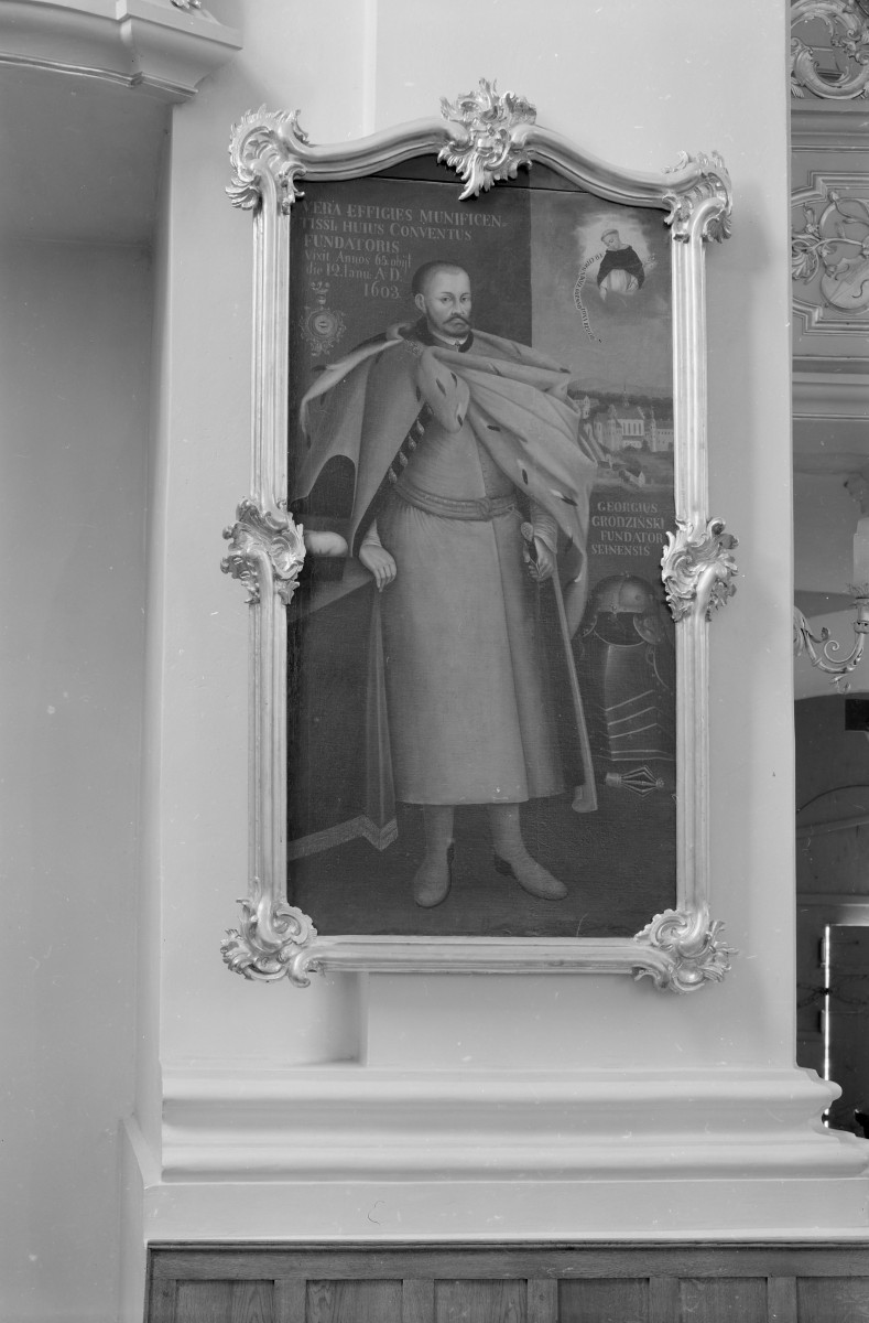 kolegiata - wnętrze: portret Jerzego Grodzińskiego, skan 1
