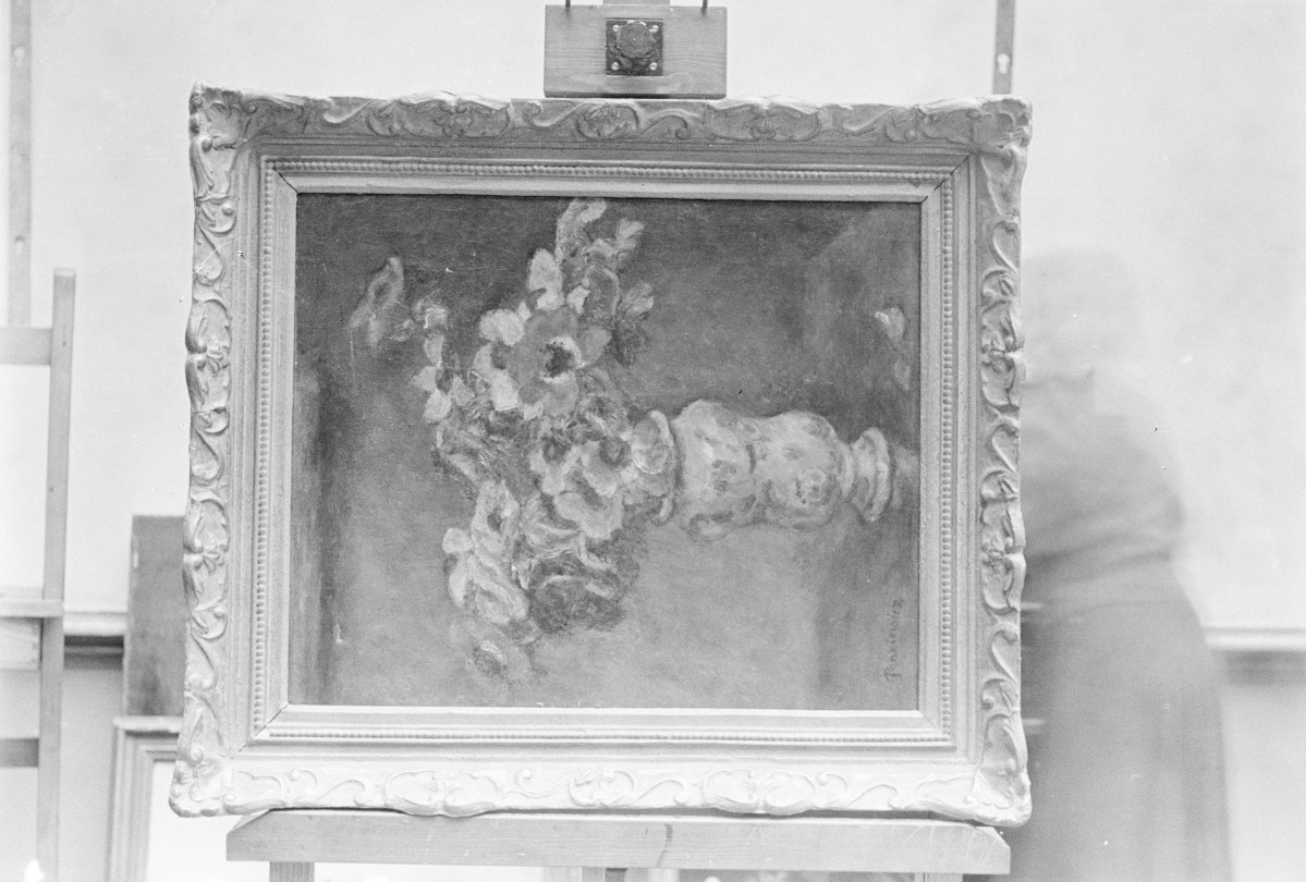 Józef Pankiewicz - kwiaty, olej na płótnie, Muzeum Śląskie we Wrocławiu (ob. Muzeum Narodowe we Wrocławiu), skan 1