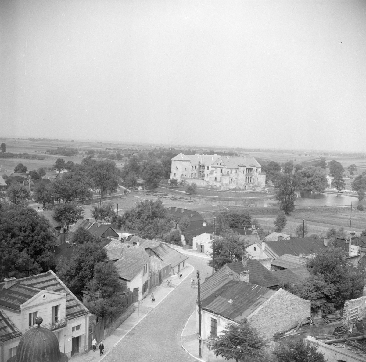 panorama miasta - widok na zamek , skan 1
