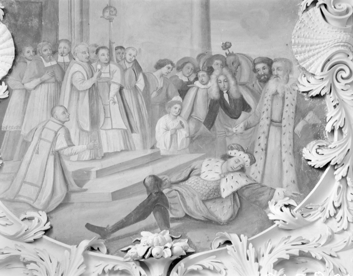 Kościół pw. NMP i św. Mikołaja - fragment polichromii i dekor, skan 1
