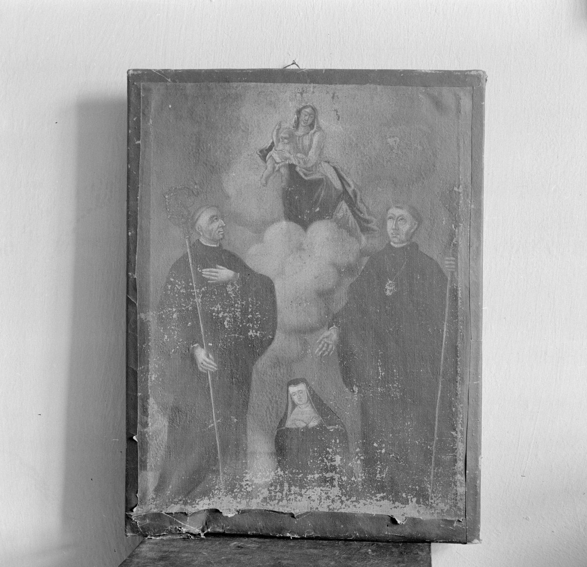 klasztor ss. Mniszek Benedyktynek - zbiory - obrazek wotywny z XVIII wieku, skan 1