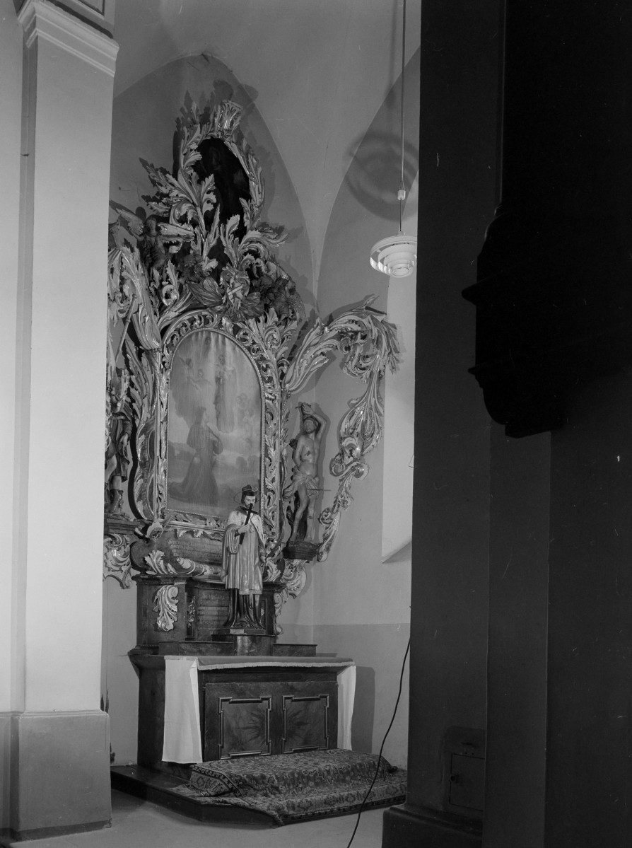 kościół pw. Wniebowzięcia Najświętszej Maryi Panny i św. Mikołaja - wnętrze - nawa boczna - ołtarz boczny św. Aleksego, skan 1