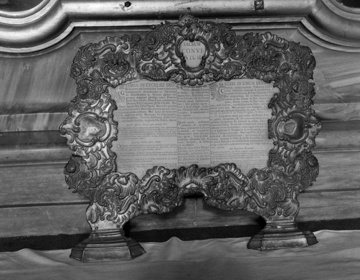 kościół, ob. parafialny pw. Wniebowzięcia Najświętszej Marii Panny - wnętrze: ramka na kanony, skan 1