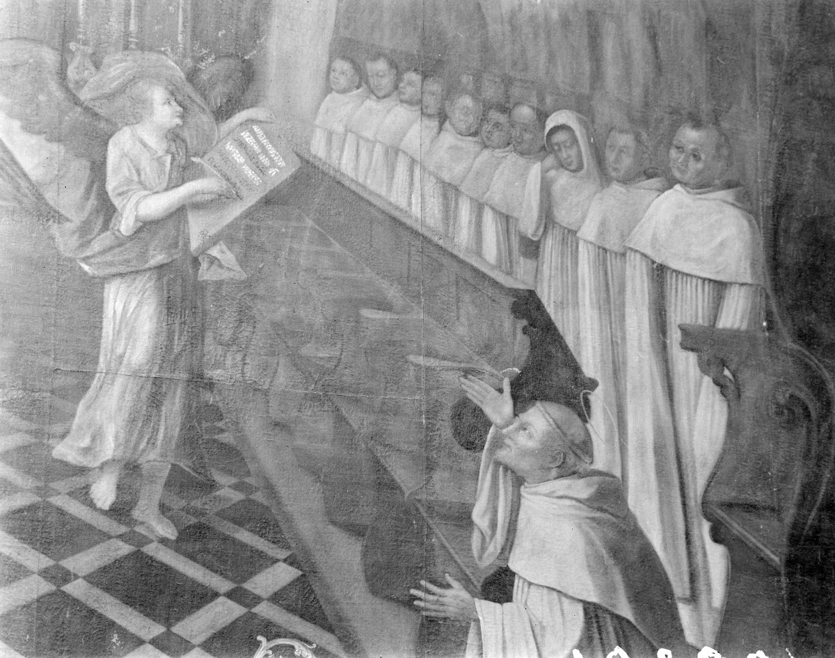 Kościół pw. NMP i św. Mikołaja - fragment polichromii, skan 1