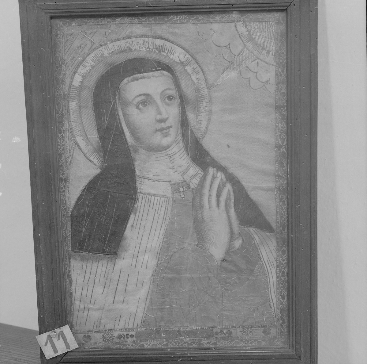 klasztor ss. Mniszek Benedyktynek - zbiory - obraz św. Scholastyka z XVIII / XIX wieku, skan 1