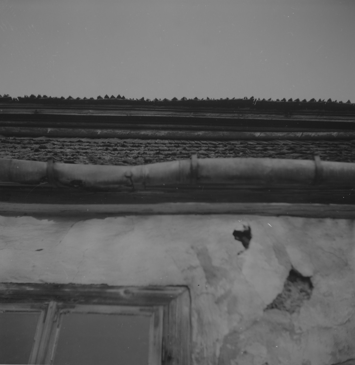 dwór drewniany - dach - gzyms - fragment, skan 1