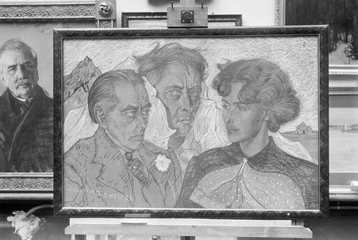 Stanisław Ignacy Witkiewicz (Witkacy) - portret zbiorowy - Muzeum Tatrzańskie im. dra Tytusa Chałubińskiego w Zakopanem, skan 1