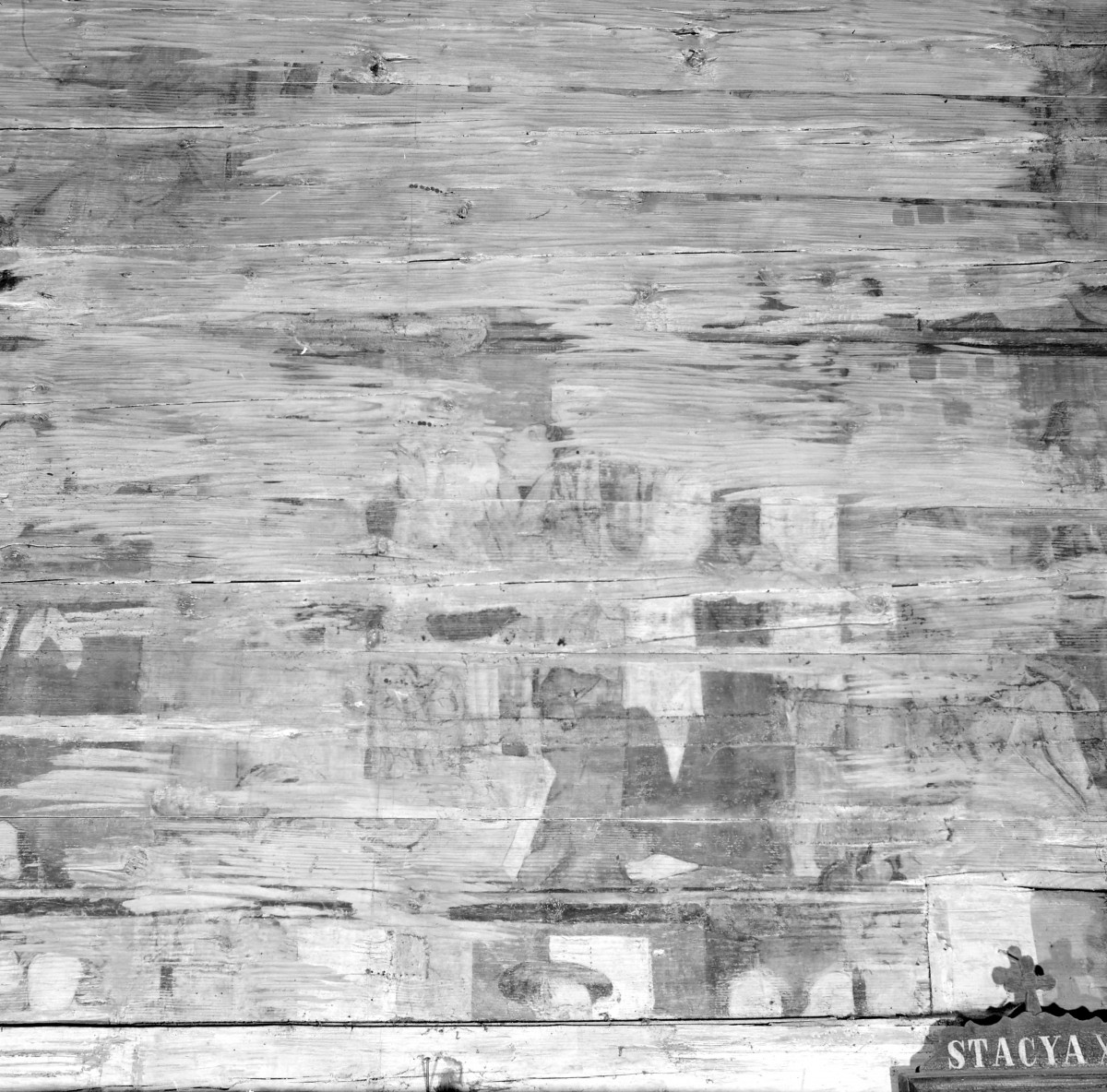 kościół pw. Podwyższenia Krzyża Świętego - wnętrze - prezbiterium - ściana północna - fragment polichromii, skan 1