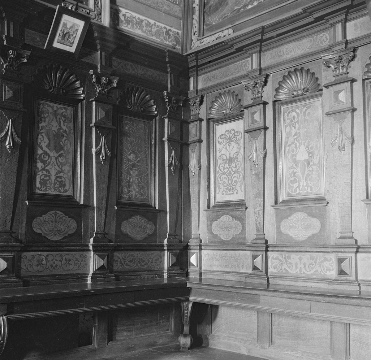 kościół Wniebowzięcia NMP - wnętrze, snycerka, skan 1