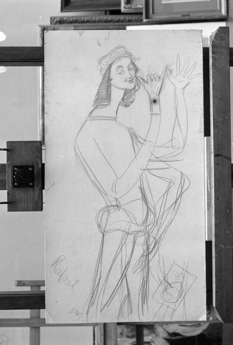 Muzeum Narodowe w Warszawie, Waliszewski Zygmunt "Rafael", rysunke 655x365 mm, skan 1