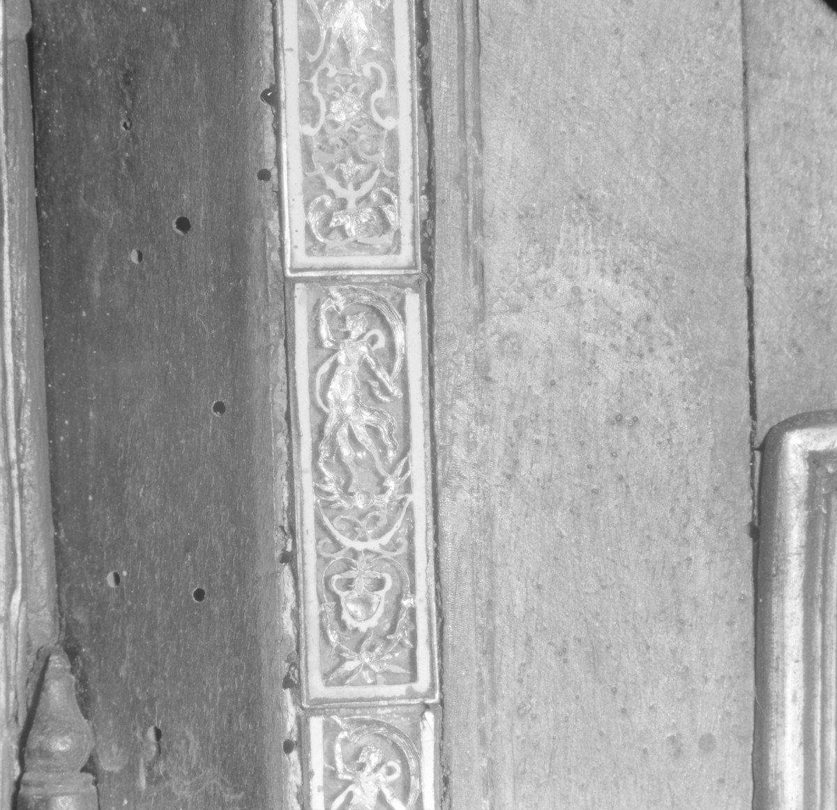 Kościół św. Józefa Oblubieńca i św. Antoniego z Padwy - tabernakulum z ok. 1740. Detale zdobienia., skan 1