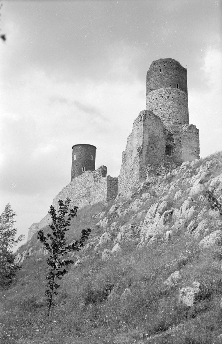 ruiny zamku - widok od południowego-wschodu, skan 1