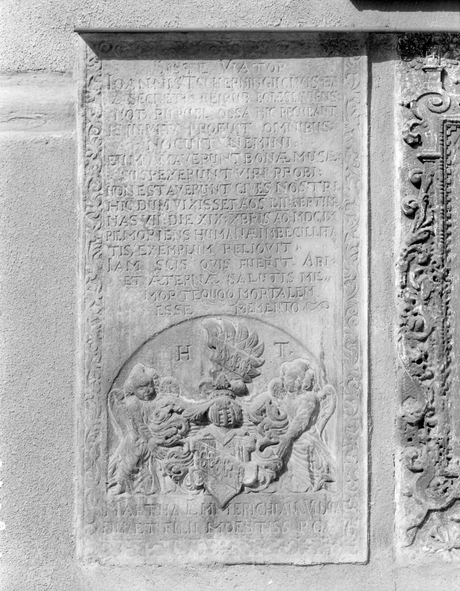 Kościół parafialny pw. Wniebowzięcia NMP i św. Mikołaja - epitafium , skan 1