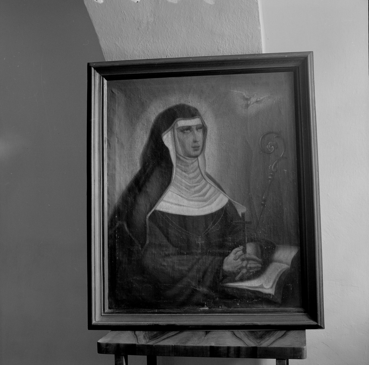 klasztor ss. Mniszek Benedyktynek - zbiory - obraz św. Scholastyka z XIX wieku, skan 1