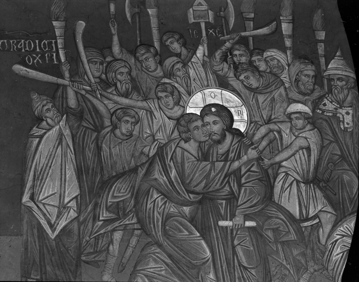 kościół katedralny pw. Narodzenia Najświętszej Marii Panny - wnętrze: fragment polichromii prezbiterium, skan 1