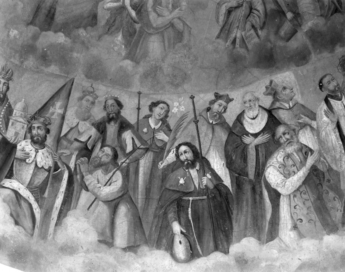 Kościół pw. NMP i św. Mikołaja - fragment polichromii, skan 1