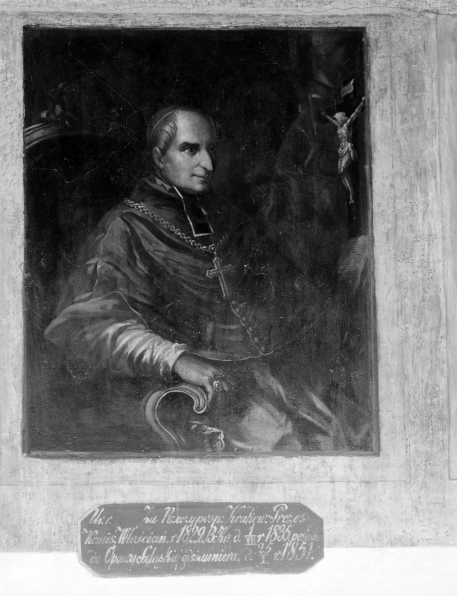 pałac Biskupów Krakowskich - Izba Stołowa Górna /sala portretowa/ /I p./ - ściana wschodnia - portret Karola Skórkowskiego, skan 1