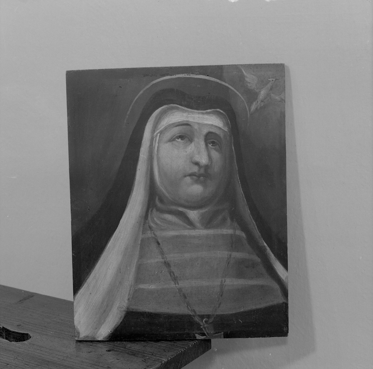 klasztor ss. Mniszek Benedyktynek - zbiory - obraz św. Scholastyka z XVIII / XIX wieku, skan 1