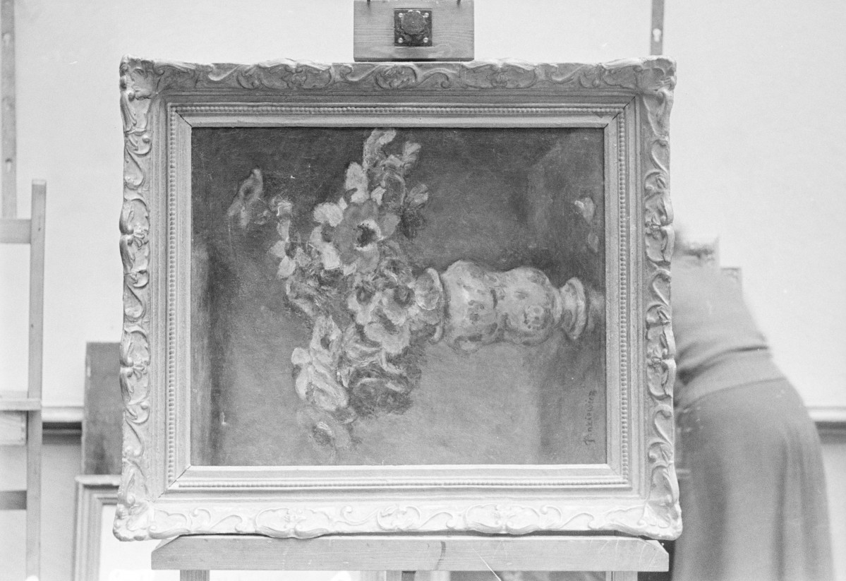 Józef Pankiewicz - kwiaty, olej na płótnie, Muzeum Śląskie we Wrocławiu (ob. Muzeum Narodowe we Wrocławiu), skan 1