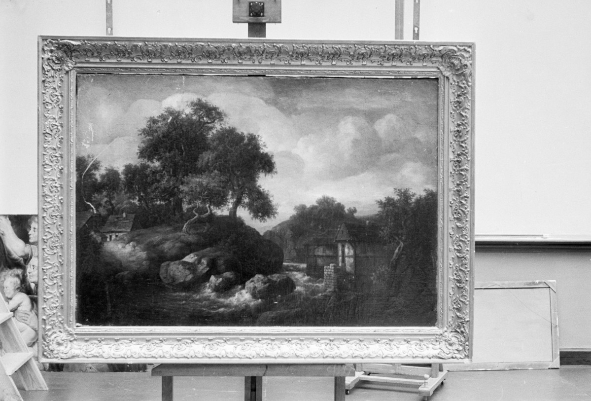 Muzeum Narodowe w Warszawie, obraz Kobell Wilhelm "Pejzaż", 785x1160 mm, skan 1