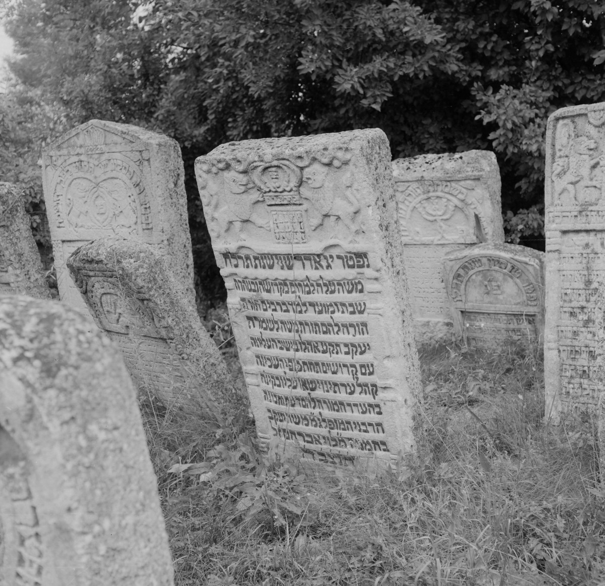 Cmentarz, Kirkut - macewy, skan 1