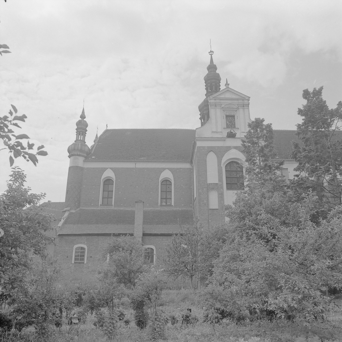 Bazyliki Wniebowzięcia NMP - elewacja boczna od strony transeptu, skan 1