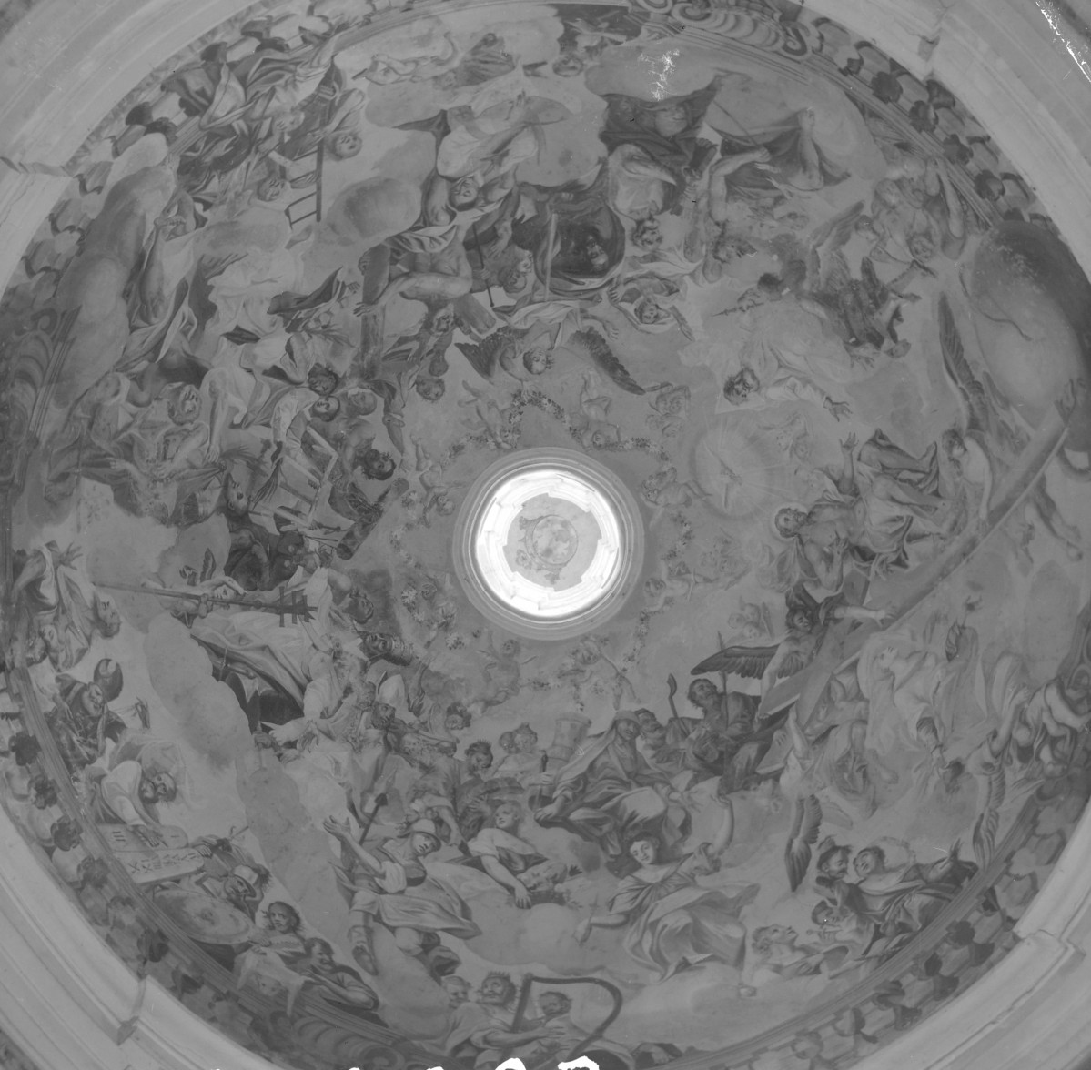katedra pw. Wniebowzięcia Najświętszej Marii Panny i św. Andrzeja - wnętrze: kopuła w kaplicy barokowej biskupa Szembecka, skan 1
