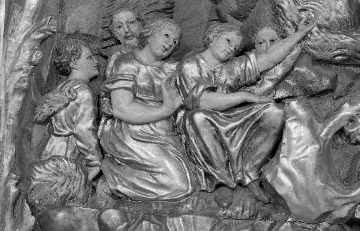 kościół pw. Jana Chrzciciela - Sanktuarium Matki Bożej Grodowieckiej – Jutrzenki Nadziei - wnętrze - ambona - fragment, skan 1