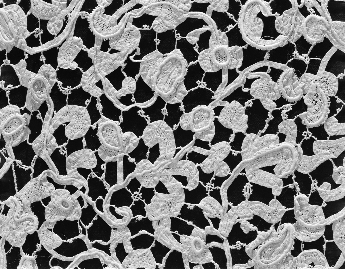 Kościół Sióstr Wizytek - koronka z serwetki, XVII wiek, Norwegia, detale, skan 1