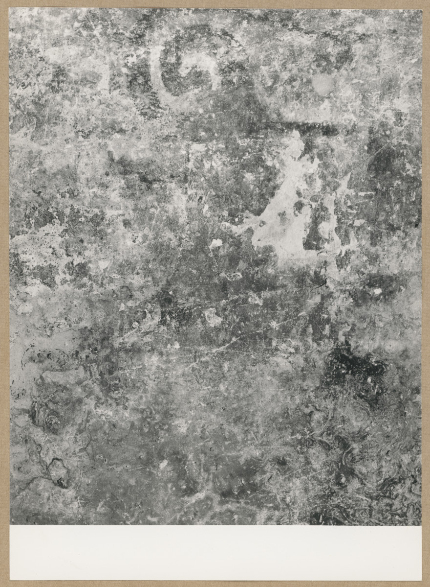 Kaplica Firlejów - fragment ściany ze śladami malowidła, skan 1