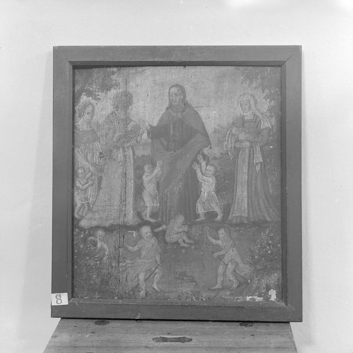 klasztor ss. Mniszek Benedyktynek - zbiory - obraz Chrystusa wsród dzieci z XVI w., skan 1