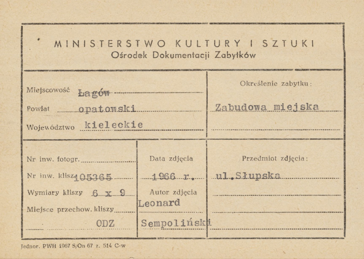 Fragment zabudowy miejskiej przy ul. Słupskiej - metryczka


, skan 1