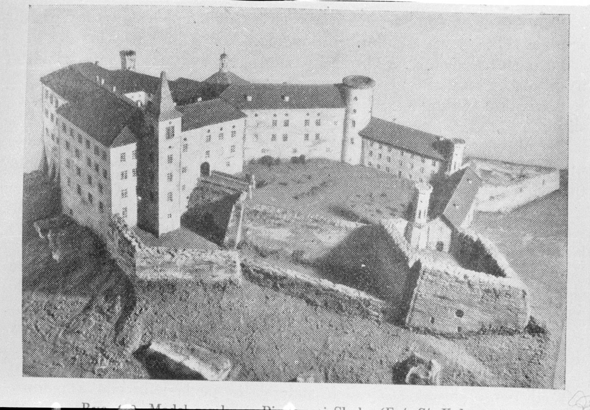 zamek Pieskowa Skała - model z 1940 r., skan 1
