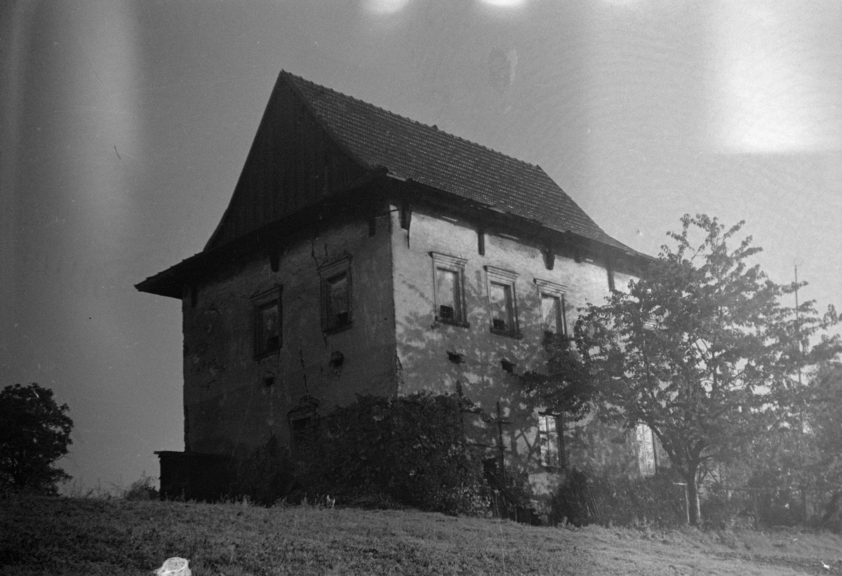 dwór obronny - elewacje, skan 1