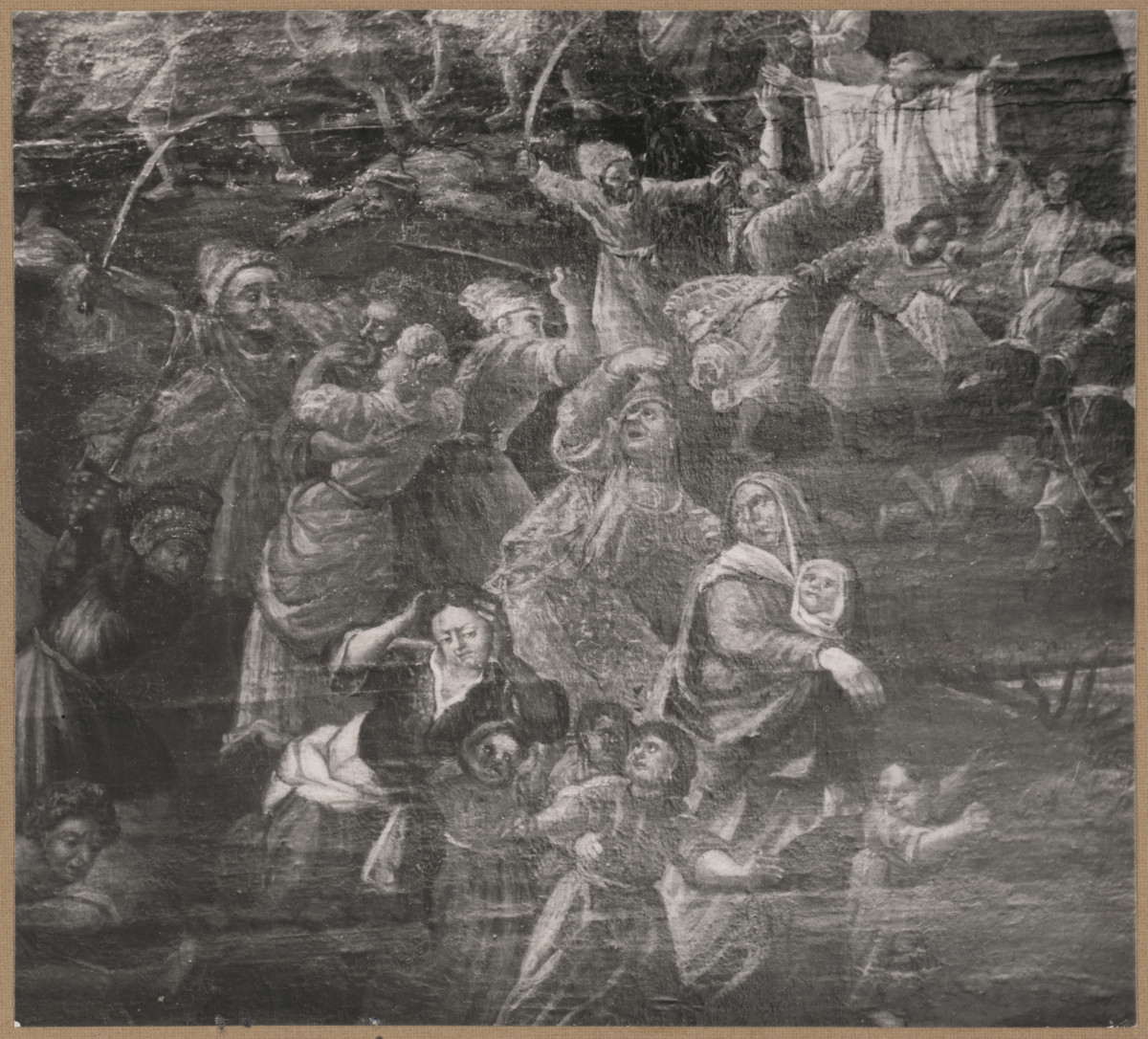 Katedra - wnętrze, obraz "Męczennicy" - fragment, skan 1