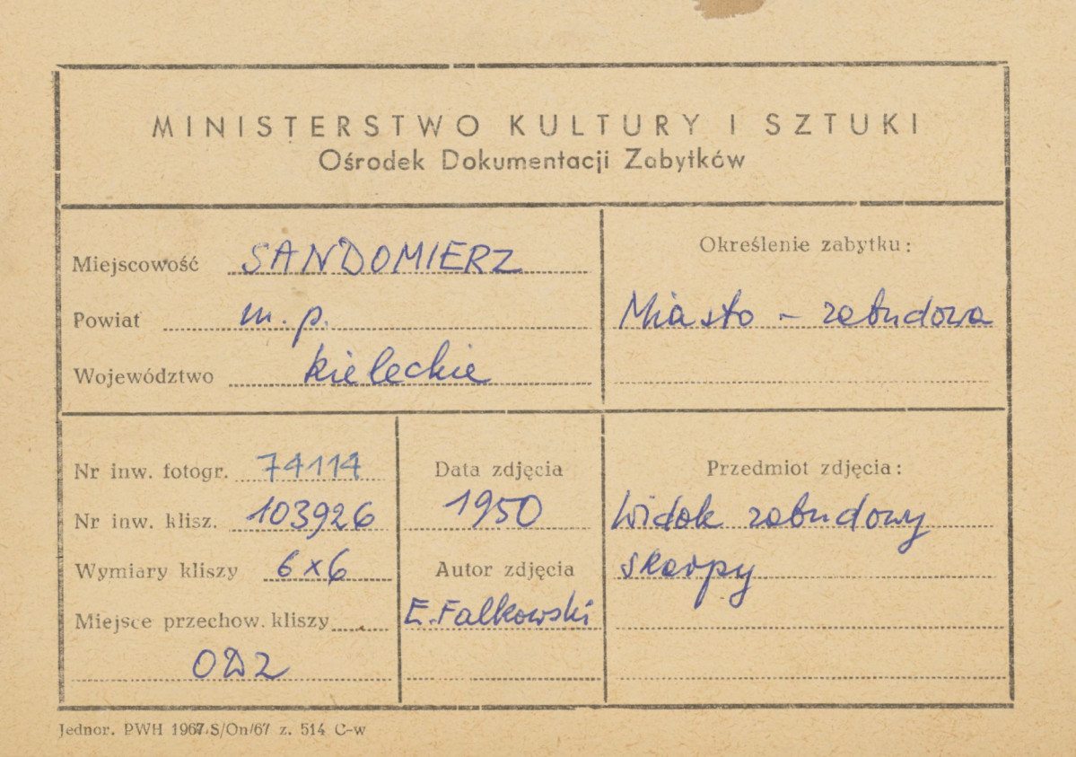 Katedra, wikariat, Dom Długosza, dzwonnica, Collegium Gostomianum,  widoczne od strony płd. - wsch.  - metryczka, skan 1