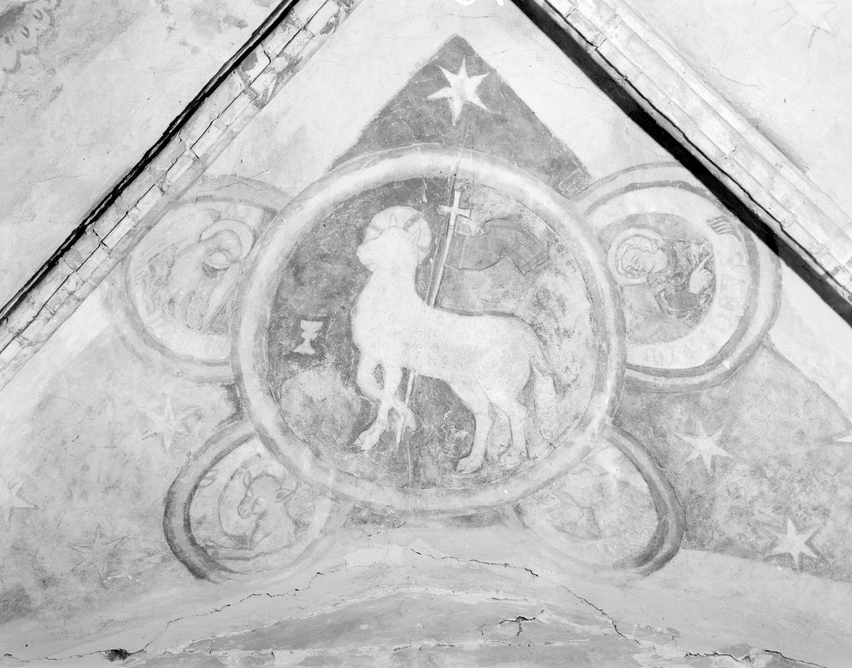 Opactwo Cystersów - polichromia w oratorium św. Jakuba., skan 1