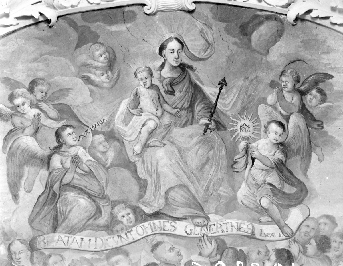 Kościół pw. NMP i św. Mikołaja - fragment polichromii, skan 1