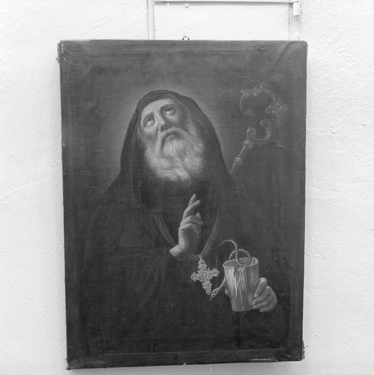 klasztor ss. Mniszek Benedyktynek - zbiory - obraz św. Benedyktyna z XVIII w., skan 1