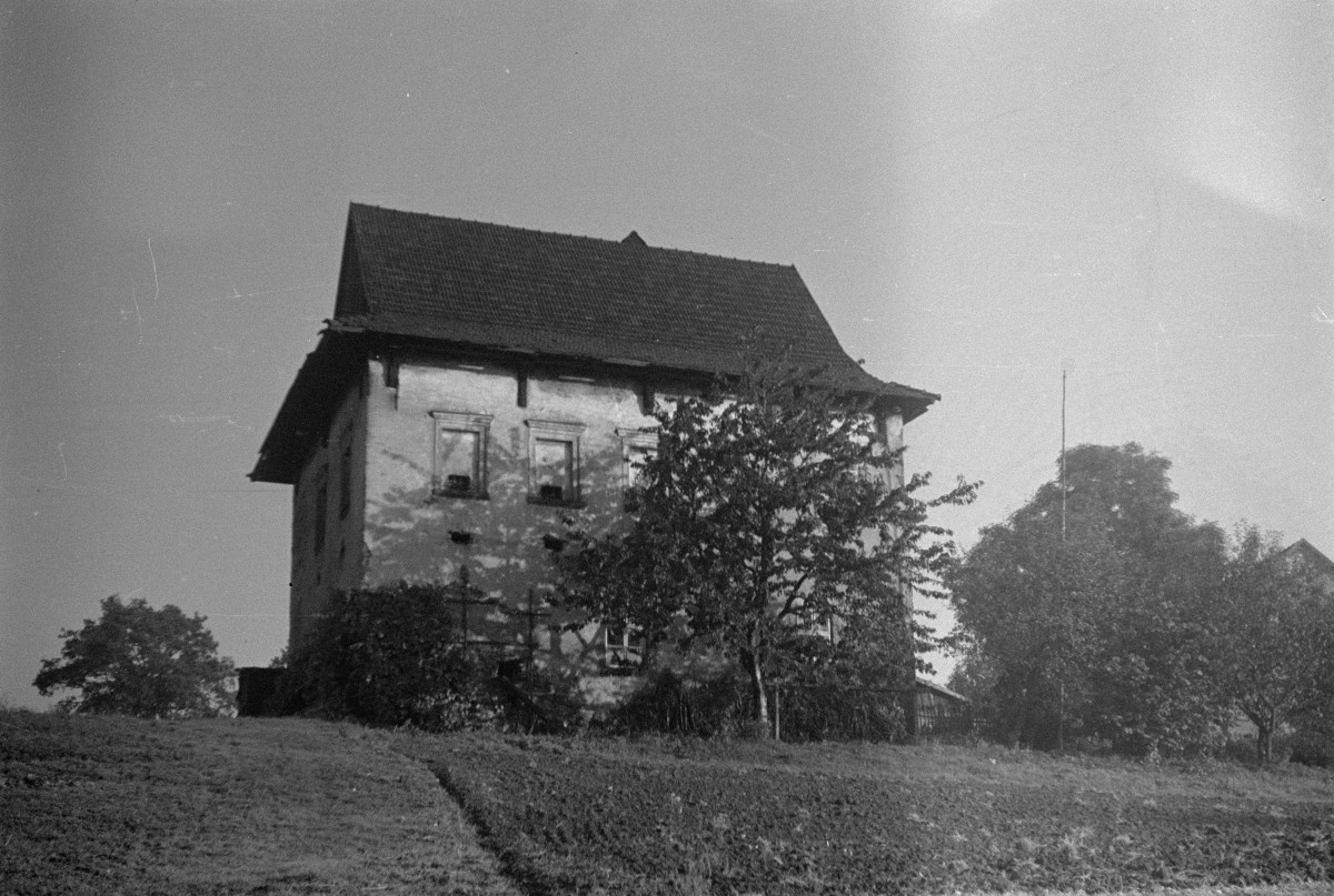 dwór obronny - elewacje, skan 1