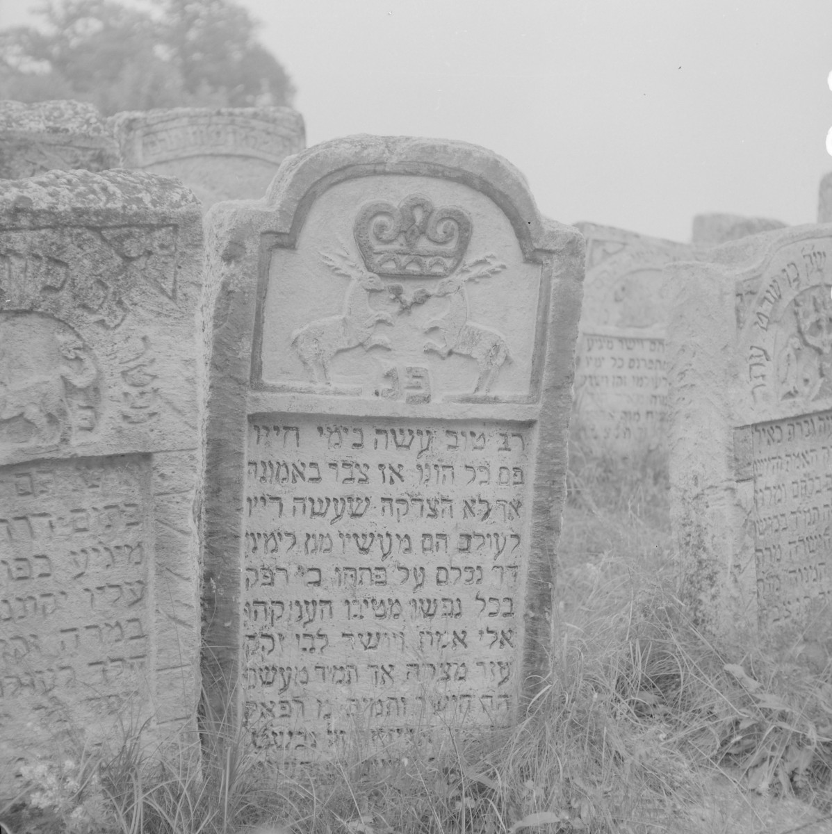 Cmentarz, Kirkut - macewy, skan 1