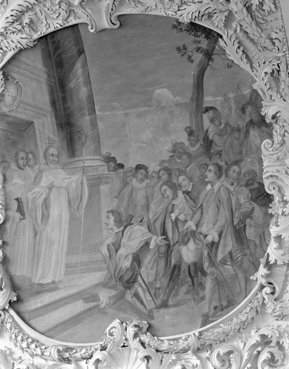 Kościół pw. NMP i św. Mikołaja - fragment polichromii i dekor, skan 1