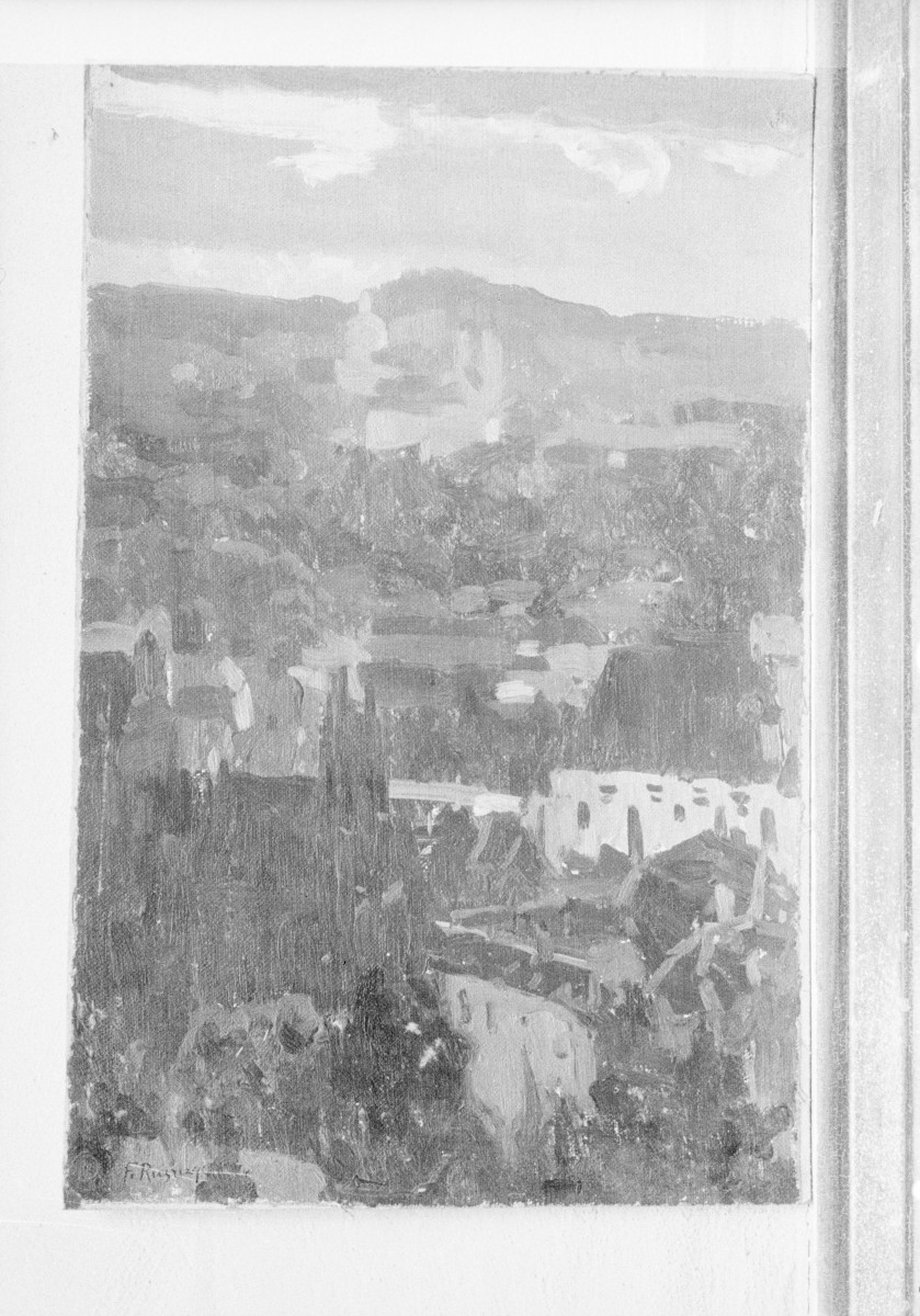 Muzeum Pomorskie w Toruniu, Ruszczyc Ferdynand "Kościoły wileńskie", 460x300 mm, skan 1