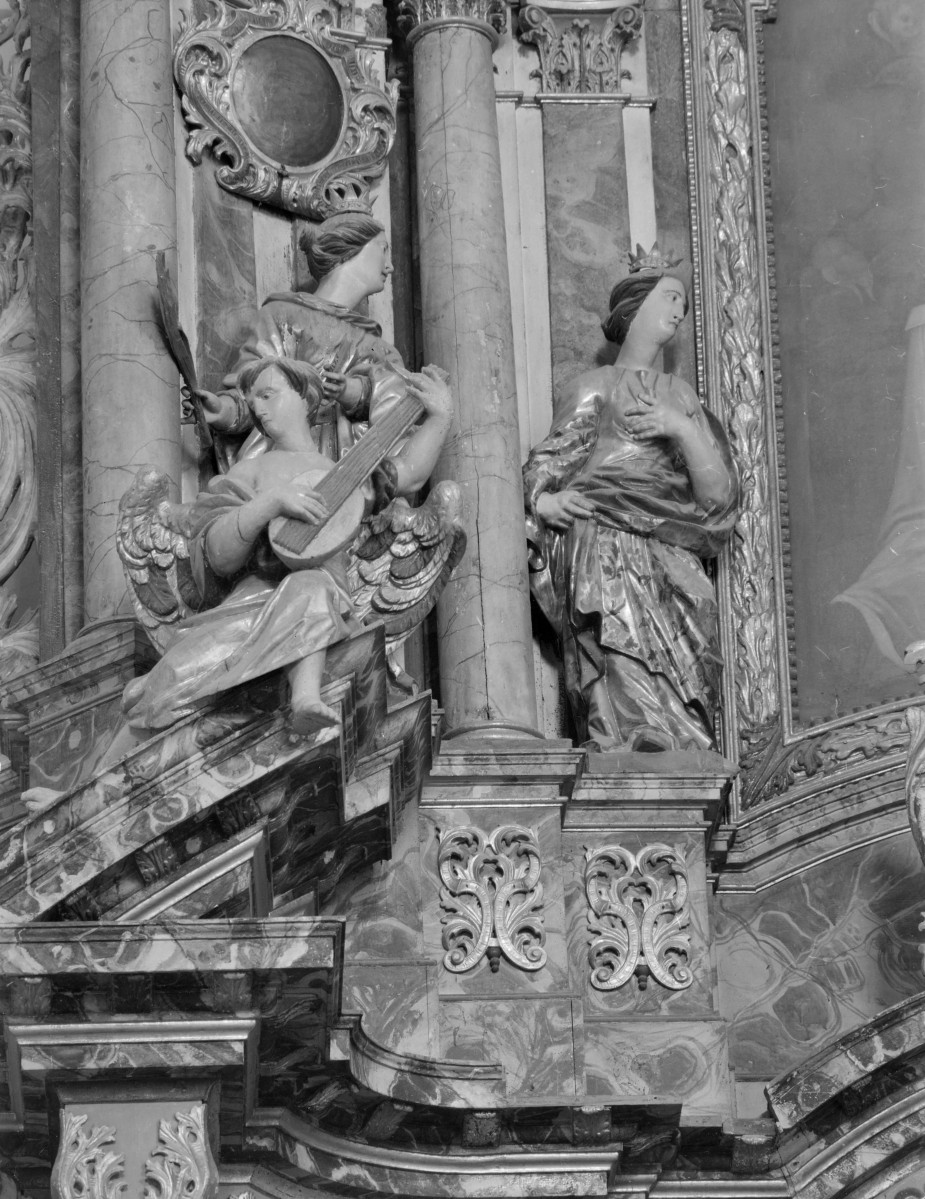 Kościół pw. NMP i św. Mikołaja - ołtarz główny: grupa rzeźb, skan 1