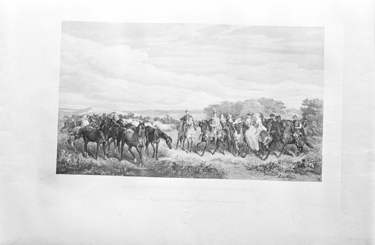 Muzeum Narodowe w Warszawie, Redlich Henryk "Mohort" rycina według obrazu Wojciecha Kossaka, 445x612 mm, skan 1