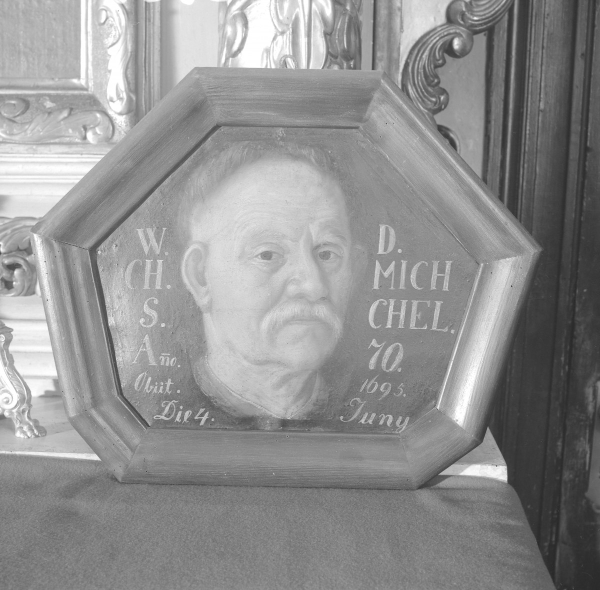 Kościół św. Jan Chrzciciela i św. Jana Ewangelisty - wnętrz: portret trumienny, skan 1