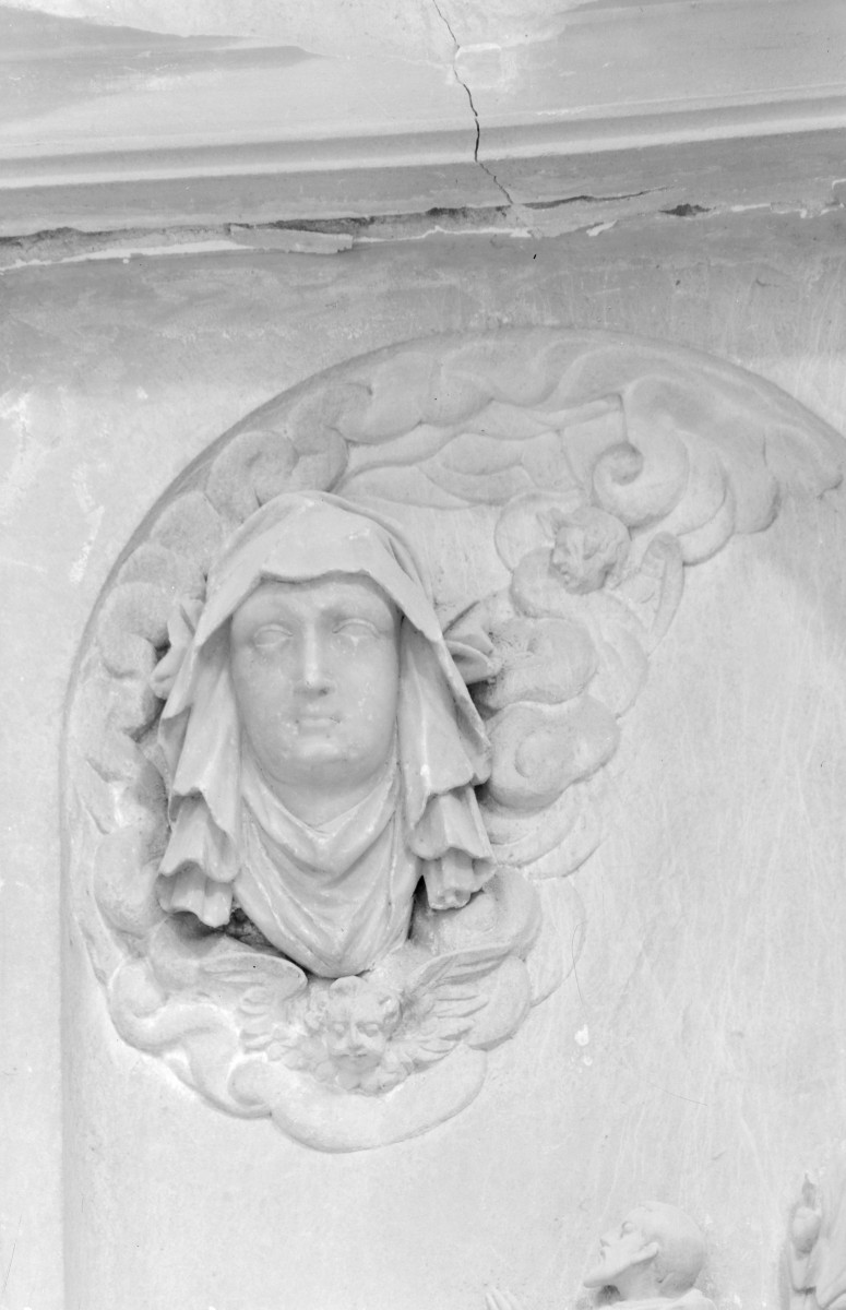 Katedra pw. Wniebowzięcia Najświętszej Marii Panny i św. Wojciecha - wnętrze: epitafium Adriana Żernickiego, fragment, skan 1